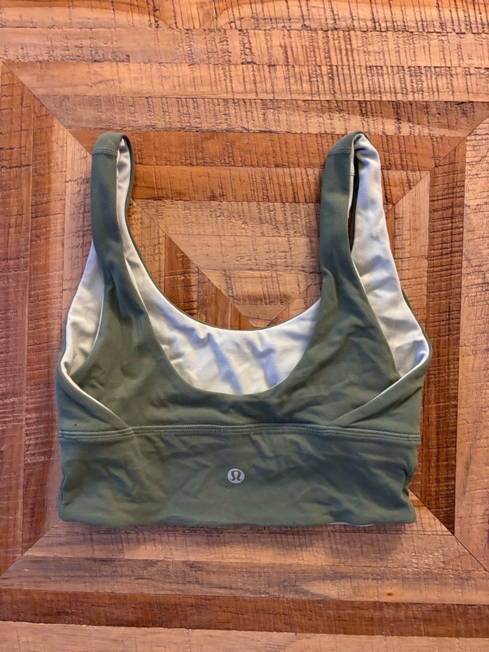 lululemon athletica Olive Green Scoop Sports Bra